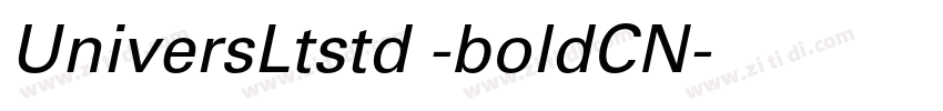UniversLtstd -boldCN字体转换
